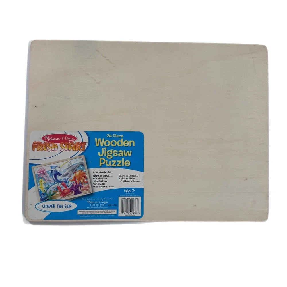 Melissa & Doug Fresh Start Under the Sea 24 Piece Wooden Jigsaw Puzzle 2938